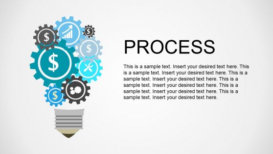 Clustered Icons Business Process Diagram