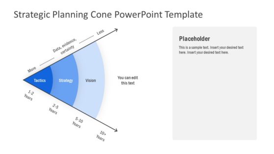 Strategic Planning Cone PowerPoint Template