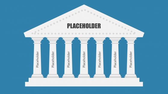 Slide of 7 Steps Diagram with Pillars