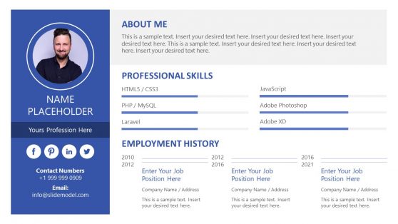 Modern Resume Presentation Template