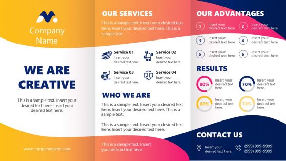 One Pager Company Profile PowerPoint Template