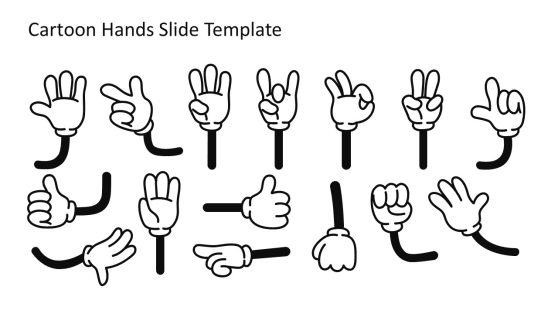 Cartoon Hands PowerPoint Template