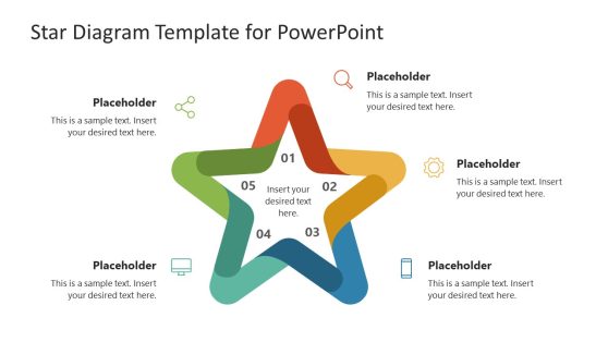 Star Diagram PowerPoint Template