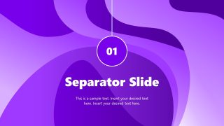 Purple Abstract Background Template for Presentation 