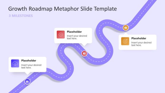 Editable Growth Metaphor Diagram with Three Milestones