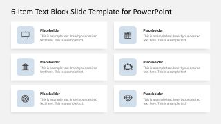 Editable 6-Item Text Block Template