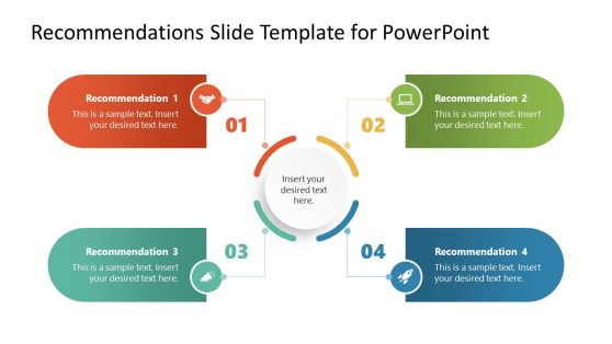 4-Item Recommendations Slide Template