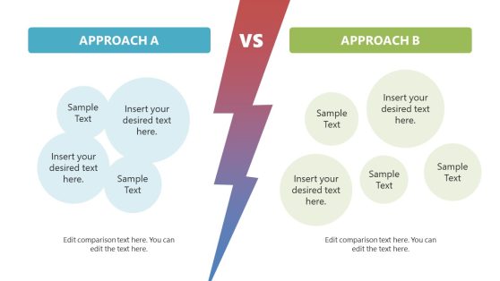 Compare Two Approaches Template for PowerPoint 