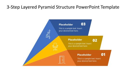 3-Step Animated Layered Structure Diagram Template 