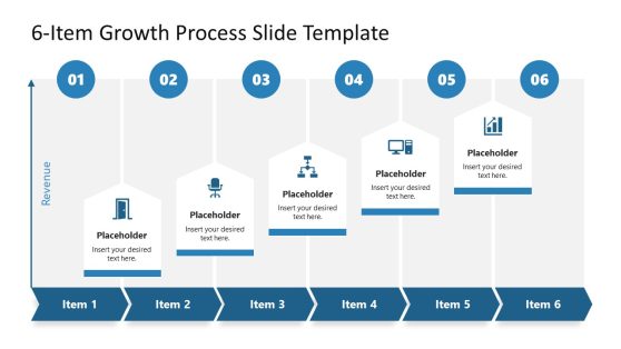 6-Item Growth Process Presentation Slide Template