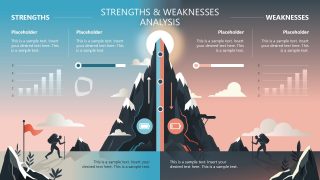 Strengths & Weaknesses Metaphor PowerPoint Slide 