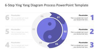 6-Step Ying Yang PowerPoint Slide  