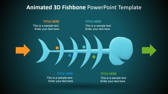 Animated 3D Fishbone PowerPoint Template