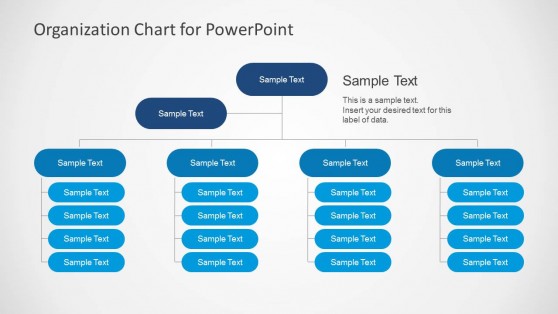 Simple Organizational Chart Template for PowerPoint