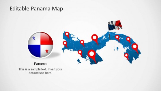 Editable Panama Map Template for PowerPoint