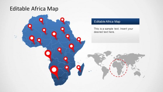 Africa Map Template for PowerPoint