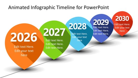 Animated Infographic Timeline Slide Template 