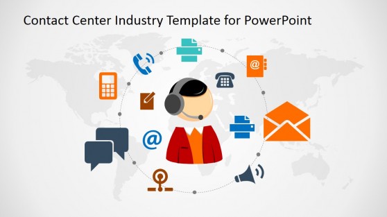 Contact Center Industry PowerPoint Template