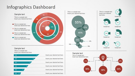 Simple Infographics Dashboard for PowerPoint