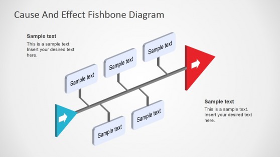 Fishbone Diagram Template 3D Perspective