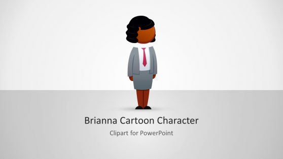Business Woman Cartoon Character Template