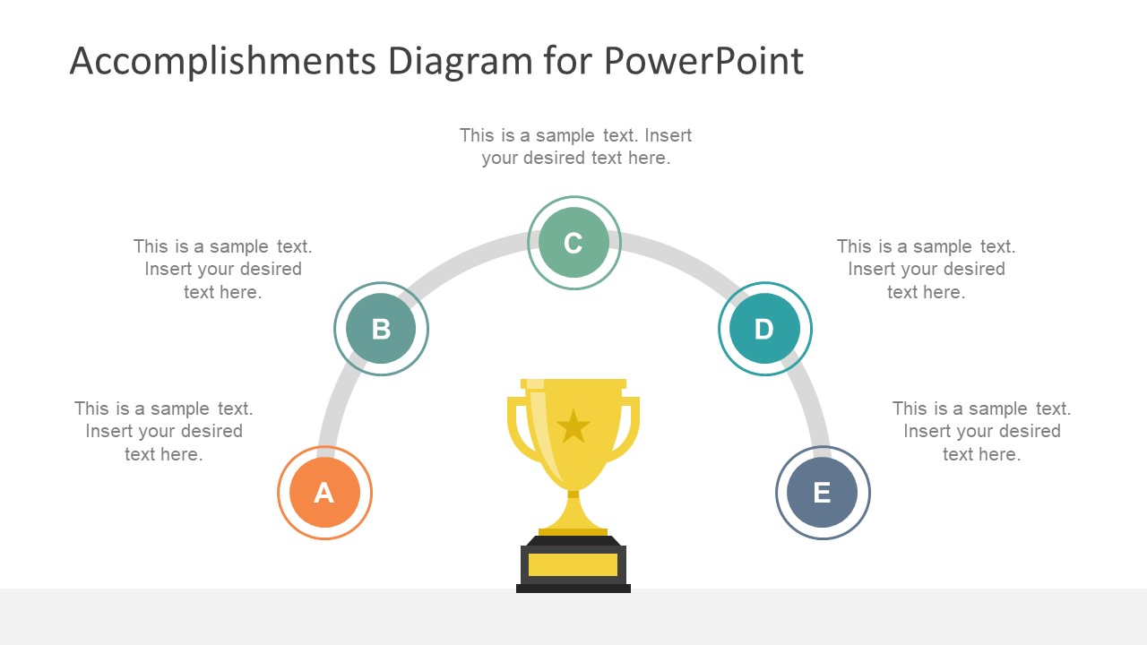 Trophy Template Slide Achievement Diagram