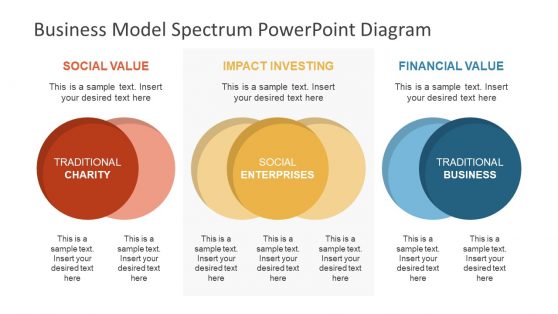 Business Model Spectrum PowerPoint Diagram