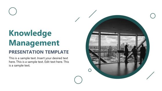 Knowledge Management PPT Slide Template - Title Slide