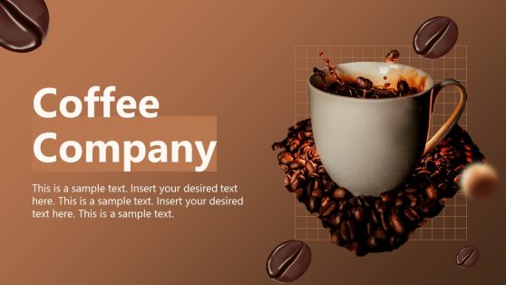 Coffee Company Profile Slide Template 