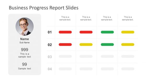 Business Progress Report Slides for PowerPoint