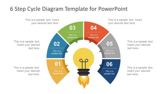 6 Step Cycle Diagram PowerPoint Template