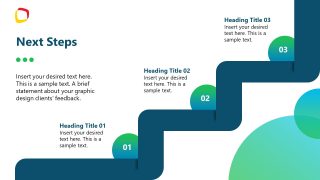 Ladder Infographic Slide for Next Steps Presentation