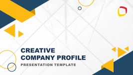 Creative Company Profile Template Slide