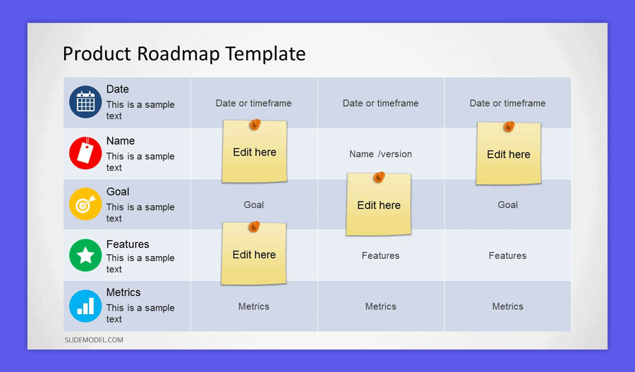 Product Roadmap PowerPoint template